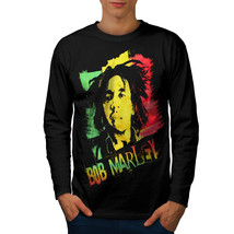 Marley Cannabis Bob Rasta Tee Reggae Fun Men Long Sleeve T-shirt - £11.98 GBP