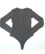 Nike Women Yoga Luxe Henley Bodysuit - CJ5276 - Black - Size M - NWT - £35.40 GBP