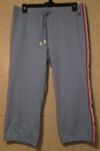 New Womens Tommy Hilfiger Sport Reflective Pull On Blue Knit Capri Pant Size Xl - £19.90 GBP