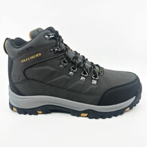 Skechers Relment Daggett Charcoal Mens Extra Wide Boot Water Repellent S... - $74.95