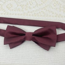 Bow Tie Solid Burgundy Men&#39;s Adjustable Wedding Tuxedo - $66.62 MXN