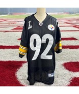 Pittsburgh Steelers James Harrison #92 Black Jersey Super Bowl XLV Men’s... - $2,827.17 MXN