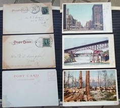 Spokane Tacoma Lumber UDB Undivided Back 3 Postcards 1906 Detroit Publis... - $9.89