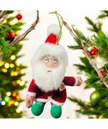 Vintage 2003 Mary Engelbreit Soft Santa Claus Christmas Ornament Fabric - $282.54 MXN