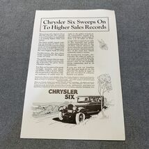 National Geographic November 1919 Chrysler Six Automobile  Vintage Print... - $11.88