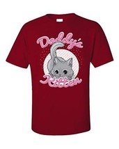 Daddy&#39;s Kitten ABDL Little AB DL Ageplay - Unisex T-Shirt Red - £29.63 GBP