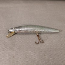 Vintage Unbranded Large Fishing Lure Silver Minnow Crankbait Freshwater Pike - £7.99 GBP