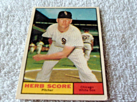 1961 Topps Herb Score White Sox Baseball #185 Nm / Mint Or Better !! - $49.99