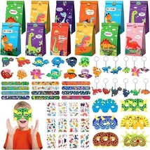 Dinosaur Party Favors for Kids, 74 Pieces Dino Birthday Party Supplies, Dinosaur - £17.30 GBP