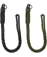 2Pcs Heavy Duty Paracord Lanyard Necklace Whistles Strap Braided 550 Key... - $223.83 MXN