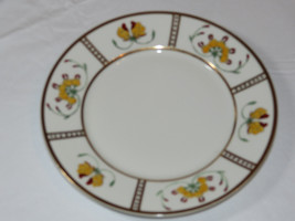 Comte D&#39;Artois Limoges France RARE Vintage gold floral salad plate 8 3/4&quot;~ - $18.01