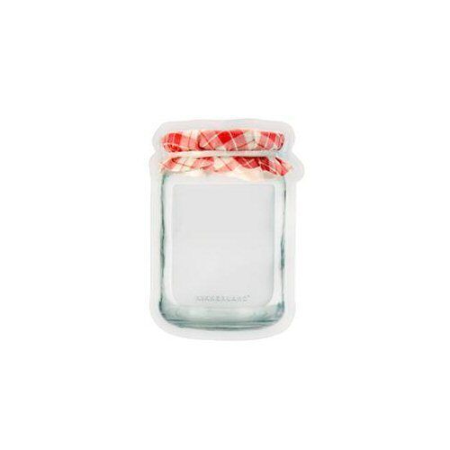 Kikkerland Small Jam Jar Stand-Up Zipper Storage Bags - Set of 4 - $2.95