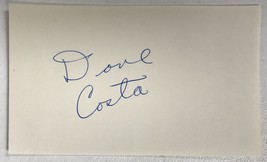 Dave Costa (d. 2013) Signed Autographed 3x5 Index Card - Football - $15.00