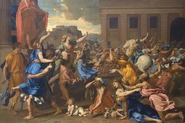 Abduction of the Sabine Women by Nicolas Poussin - Art Print - £17.20 GBP+