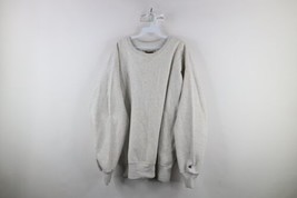 Vtg 90s Champion Reverse Weave Mens Large Blank Triblend Sweatshirt Heather Gray - £71.18 GBP