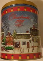 Snickers Timeless Towns Christmas 1991 Tin w/ Lid  - £7.46 GBP