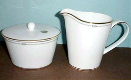 Monique Lhuillier Charms Sugar Bowl and Creamer by Royal Doulton New - $78.90