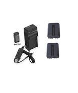 Two Np-Fm500H, Np-Fm500, Batteries + Charger For Sony Alpha Slta65Vm, Sl... - $90.99