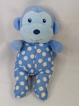 Garanimals Blue Monkey Rattle Plush 5.5 Inch Polka Dots Stuffed Animal Toy - $19.95