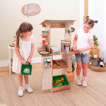 Kidkraft Farm Market Stand Wooden Booth Kiosk Table Play Cute Selling Classic ~~ - £96.34 GBP