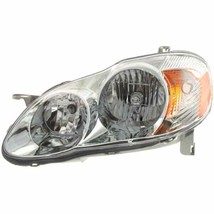 Headlight For 2003-2004 Toyota Corolla Driver Side Chrome Housing Clear ... - $112.27