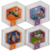 Disney Infinity 1.0 Series 3 Power Discs Lot of 4 - $5.00