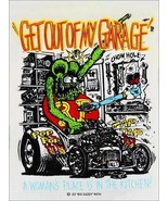 Get Out of My Garage Rat Fink Metal Sign - £27.69 GBP