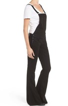 NWT True Religion Karlie in Jet Black Denim Overall Flare Jeans 25 x 34 $279 - £64.81 GBP