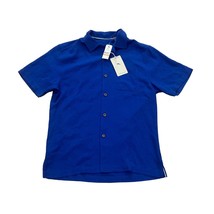 Tommy Bahama Tropic Isles Silk Button-Down Shirt Cobalt Haze Blue Men&#39;s ... - $49.99