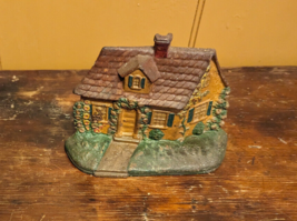 Antique Hubley # 211 Cast Iron Doorstop Cottage Hand Painted House - £60.50 GBP