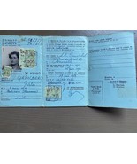 Alte Vintage Dokument Belgien Arbeitserlaubnis Karte 1959 - $15.10