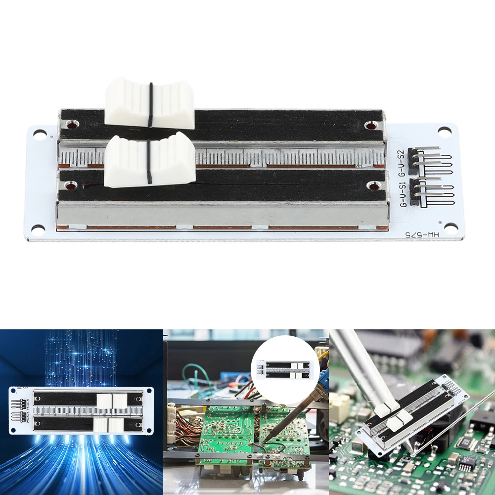 Double Row Linear Sliding Resistance Analog Sensor Module 10K Electronic - £9.74 GBP+