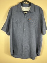 Orvis Shirt Mens XL Extra Large Blue Button Up Vented Outdoor Hiking Fis... - $14.50