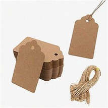 EcoCraft 100pcs Kraft Paper Gift Tags: String-Tied, Blank P - $30.68