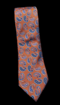 Daniel Cremieux Tie Orange Blue New Tag Classic Professional Business It... - $16.00