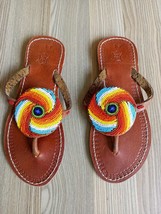 Beaded sandals/sandals women leather/Beaded sandals/summer sandals/mothers day g - $49.00