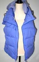 NWT Athleta $148 Womens Heather Purple Vest Detachable Hood M Warm Puffer Cozy - £110.10 GBP