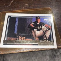 Frank Thomas 1992 Topps Gold Baseball Card 555 Chicago White Sox Hof Big Hurt Sp - £2.22 GBP