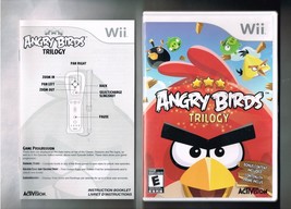 Nintendo Wii Angry Birds Trilogy video Game Complete (disc Case and Manual) - £22.75 GBP