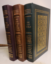 Easton Press Arthur Conan Doyle Land Of Mist Poison Belt Lost World 3 Series - £257.72 GBP