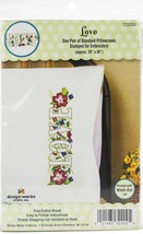 Tobin Stamped For Embroidery Pillowcase Pair 20&quot;X30&quot;-Love - £15.81 GBP