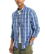 Nautica Men&#39;s Button Down Plaid Poplin Shirt Size XS $80 B4HP - $20.34 CAD