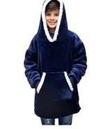 Cozy Hoodzie For Kids Blue One Size Fits Most Brand New Sherpa Lined - £12.33 GBP