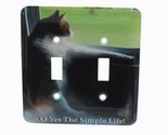 3d Rose Calico Kitty Simple Life Toggle Switch Cover - $9.79