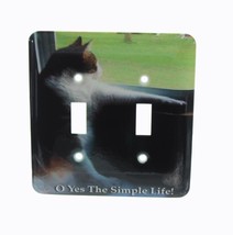 3d Rose Calico Kitty Simple Life Toggle Switch Cover - £7.68 GBP