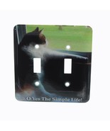 3d Rose Calico Kitty Simple Life Toggle Switch Cover - £7.67 GBP