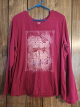 Long Sleeve Women&#39;s T-Shirt From KOHLS-BUTTERFLIES- Xl - £4.68 GBP