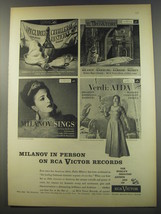 1956 RCA Victor Records Advertisement - Zinka Milanov  - $18.49