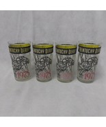 1975 Kentucky Derby Mint Julep Glasses 4 in Set Foolish Pleasure 16 Ounce - $27.95