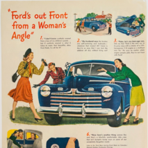 1947 Ford Super De Luxe Advertisement Automobilia A Woman&#39;s Angle DWXX9 - $18.00